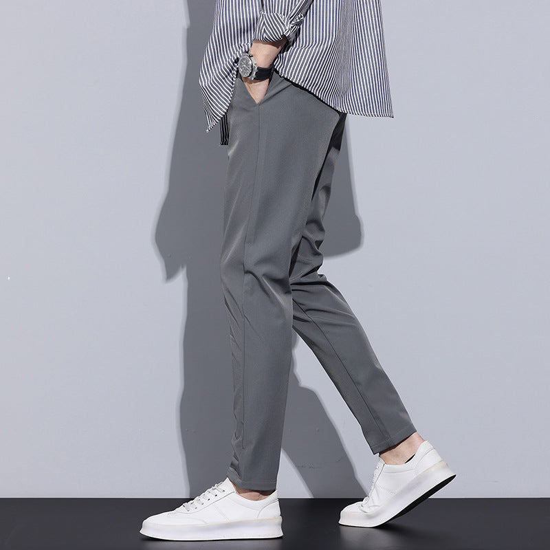 Sage | Men's Slim Fit Dress Pants Black