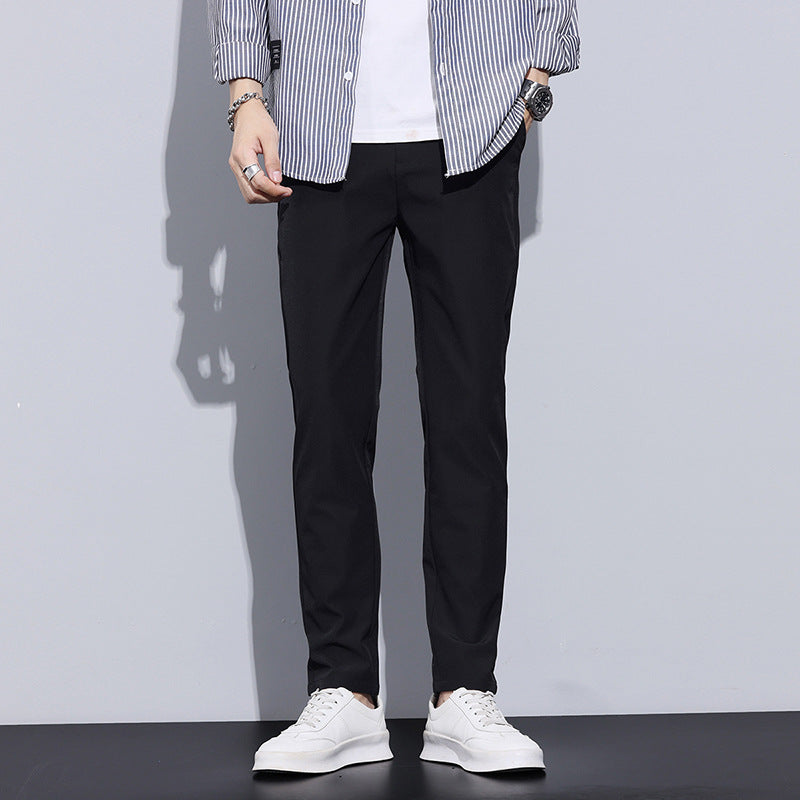 Sage | Men's Slim Fit Dress Pants Black