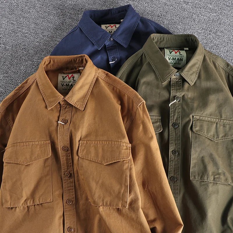 Ash | Men's Utility Shirt Olive Drab Long Sleeve