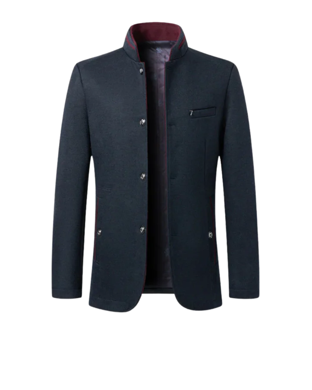Arlo | Men's Casual Blazer Navy Wool Button Front