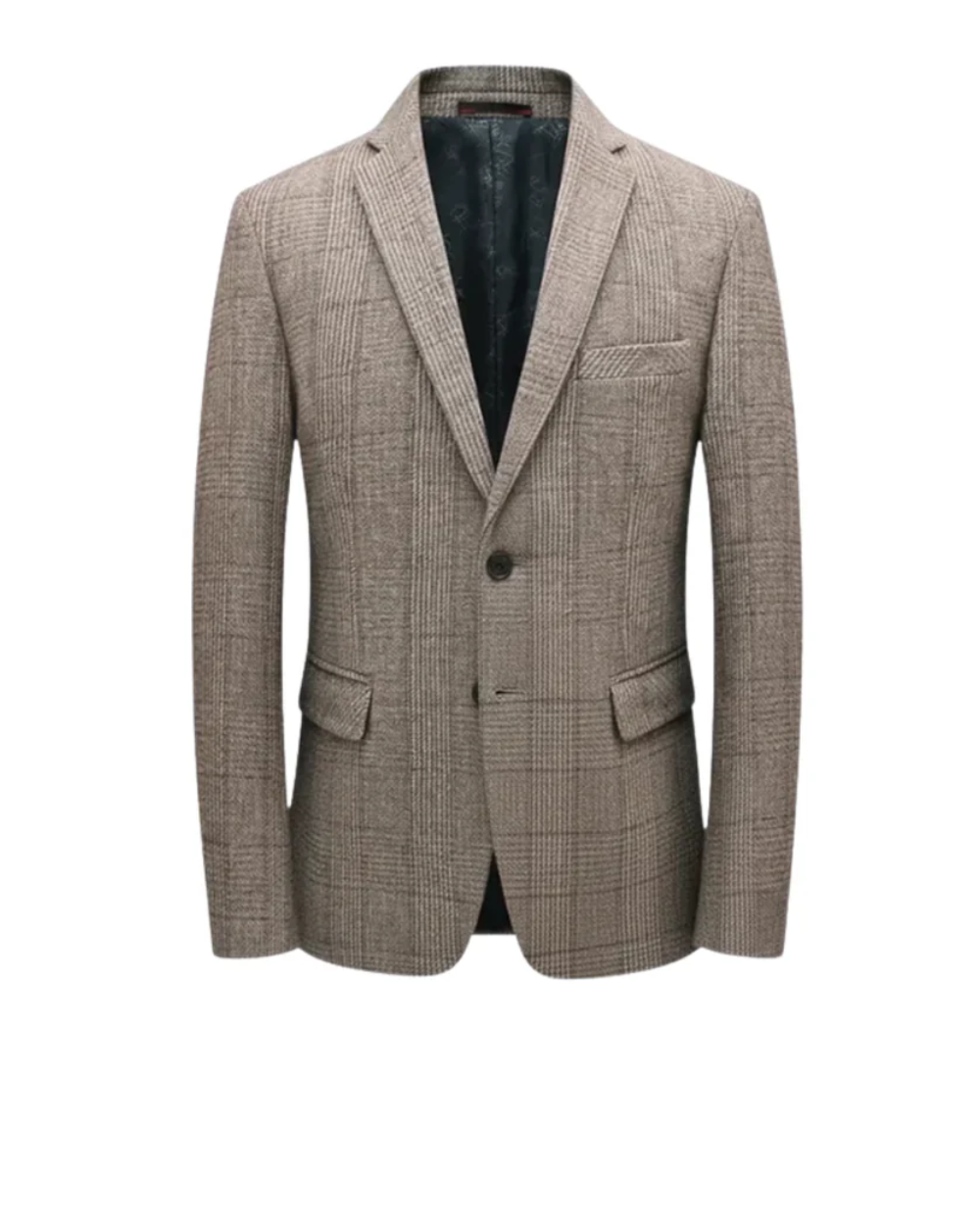 Sage | Men's Check Blazer Gray Tailored Wool