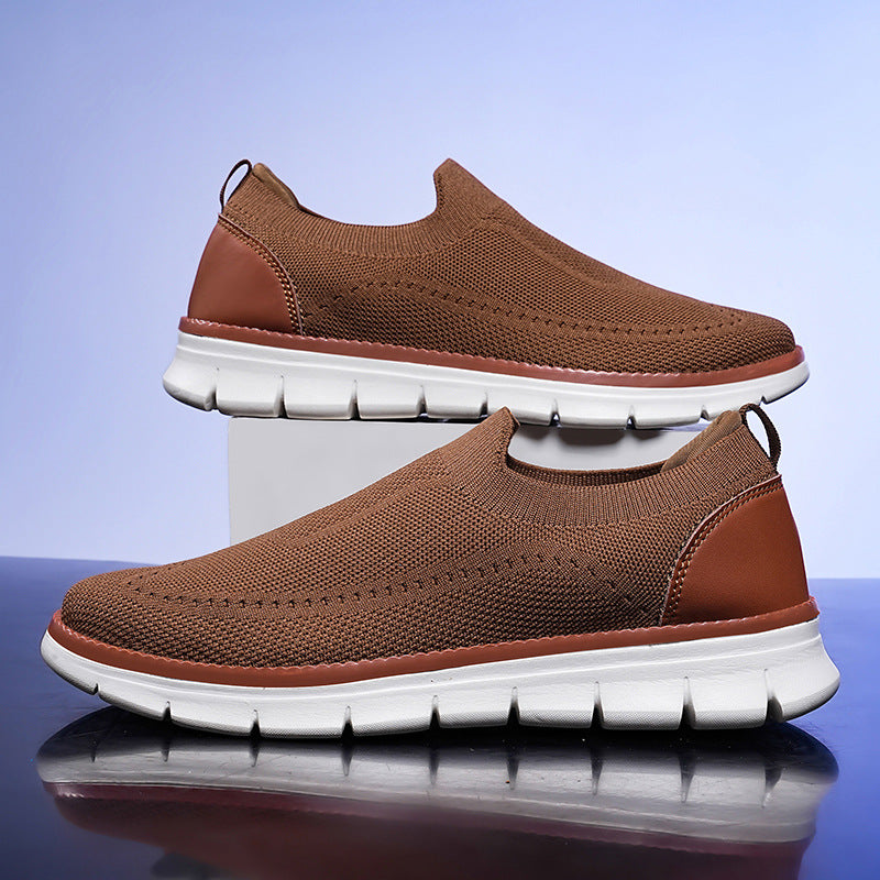 Nash | Men's Slip On Sneaker Black Cream Comfort Walk