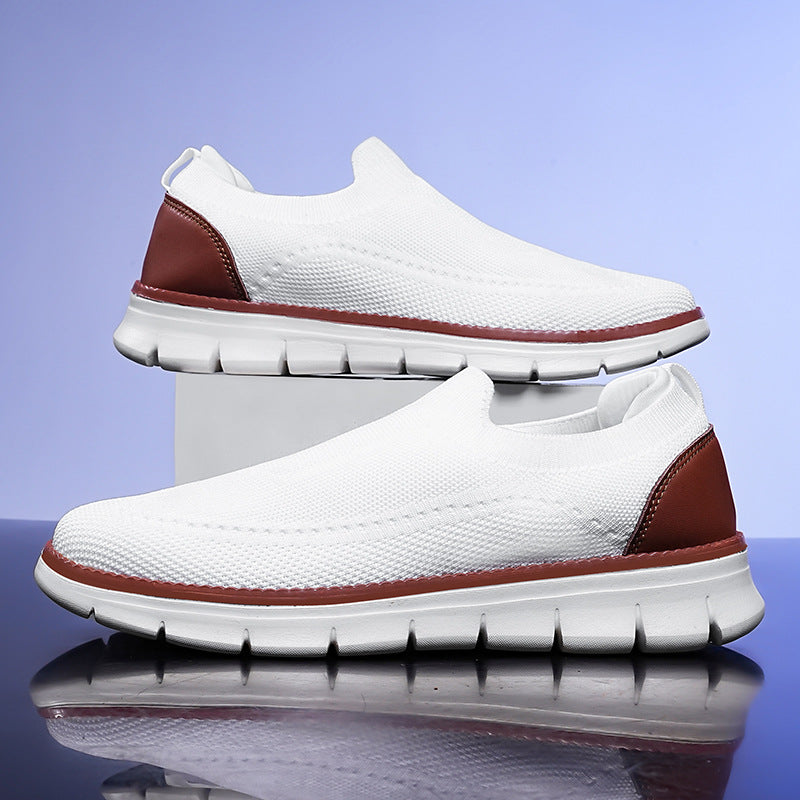 Nash | Men's Slip On Sneaker Black Cream Comfort Walk