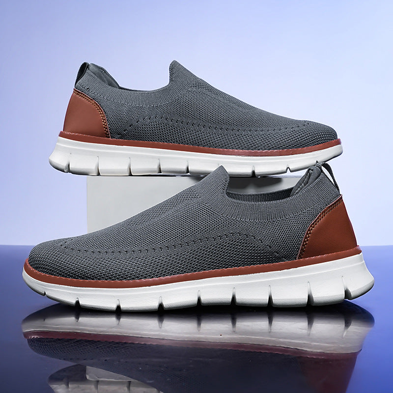 Nash | Men's Slip On Sneaker Black Cream Comfort Walk