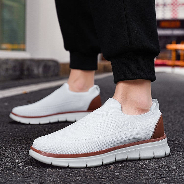 Nash | Men's Slip On Sneaker Black Cream Comfort Walk