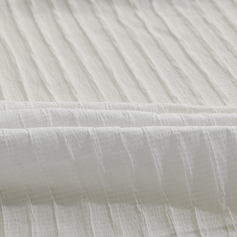 Luca | Men's Slim Fit Pinstripe Button Up Shirt White