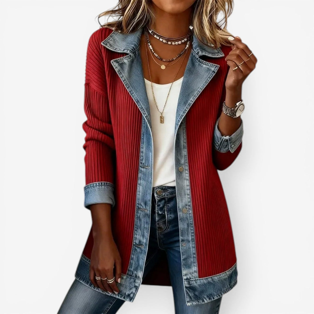 Dama Washington Angelique women's hybrid denim jacket - view 4