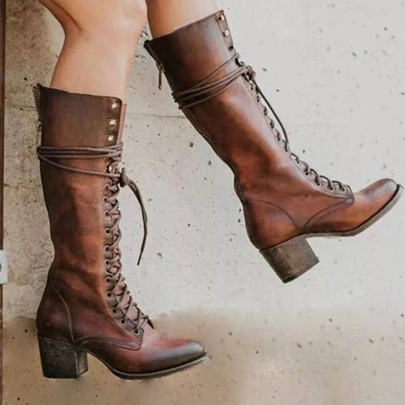 Dama Washington Delphine orthopedic lace-up leather boots - view 3