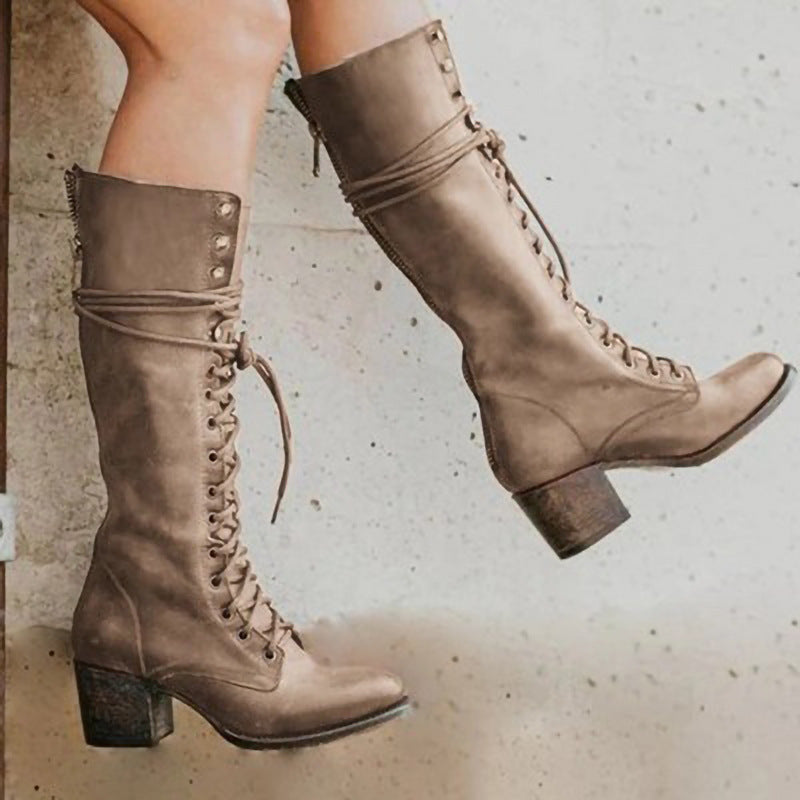Dama Washington Delphine orthopedic lace-up leather boots - view 5