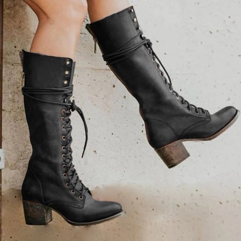 Dama Washington Delphine orthopedic lace-up leather boots - view 4
