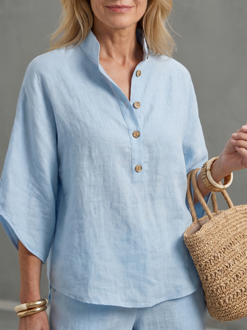 Dama Washington Sibylla women's relaxed linen set - view 3