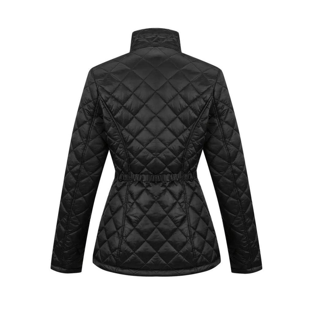 Dama Washington Demi women's quilted puffer jacket black belted - view 3