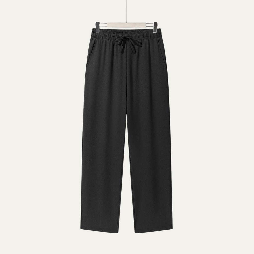 Dama Washington Callum men's relaxed linen pants gray drawstring - view 4