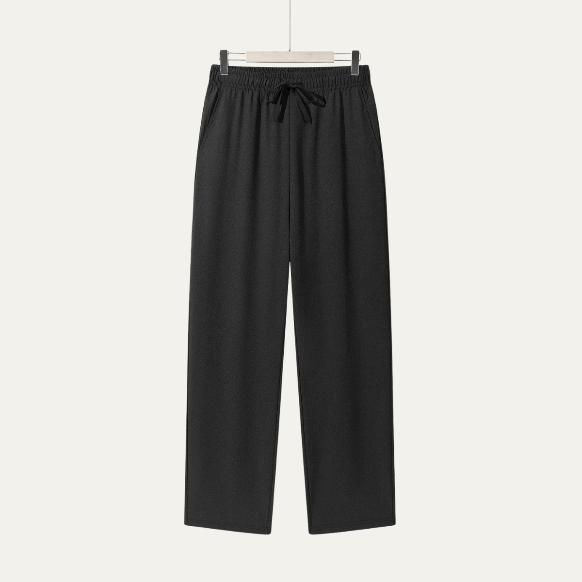 Callum | Men's Relaxed Linen Pants Gray Drawstring