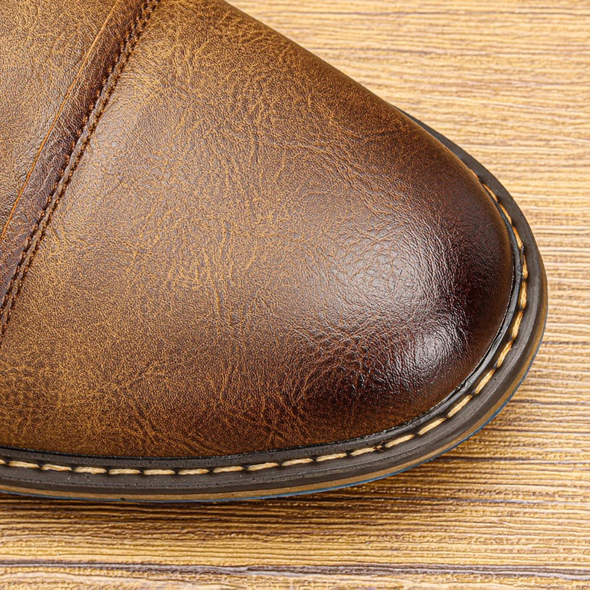 Bram | Men's Leather Oxford Shoes Brown Lace Up