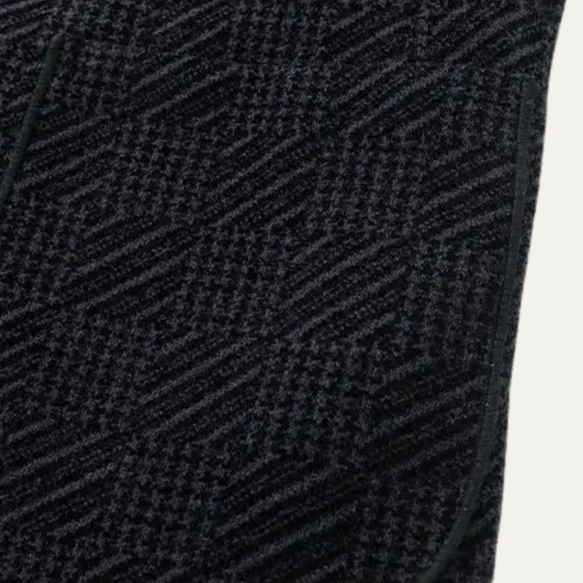 Axel | Men's Houndstooth Blazer Navy With Fur Lining
