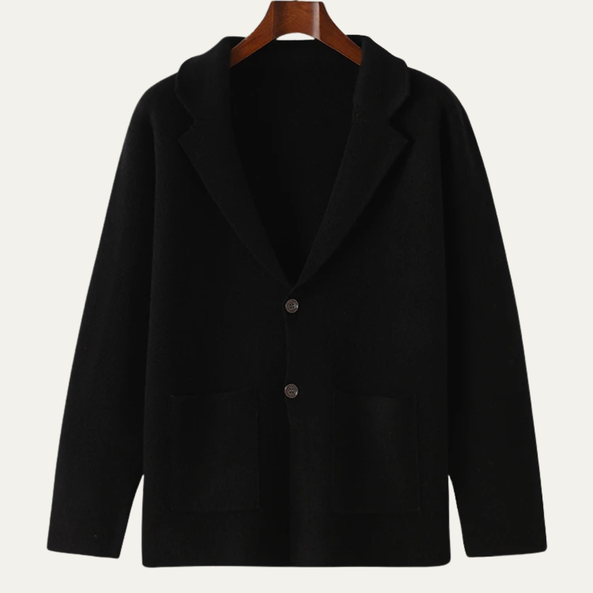 Callum | Men's Casual Wool Blazer Cream Button Up