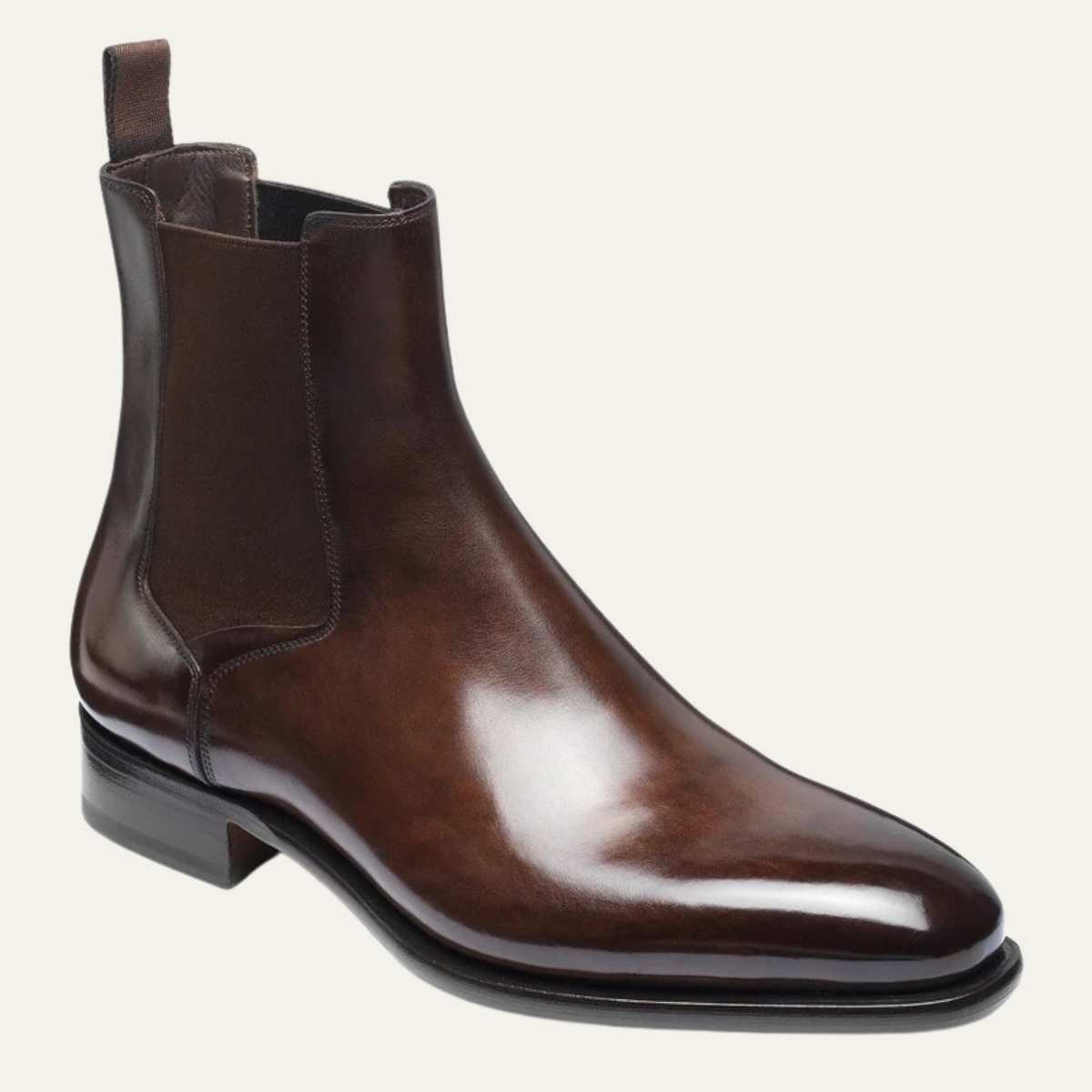 Beau | Men's Chelsea Boots Brown Leather Smart Casual