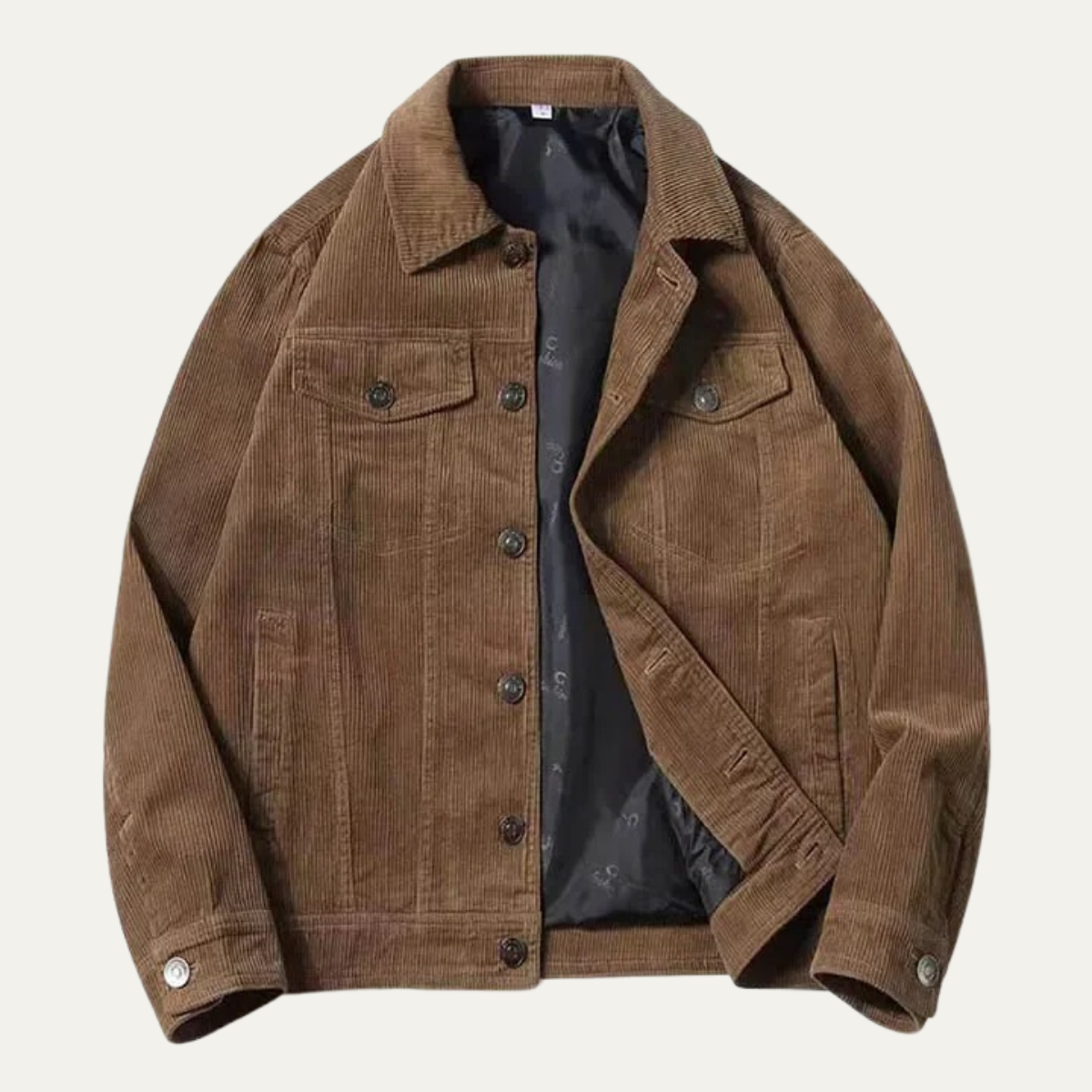 Ash | Men's Vintage Corduroy Jacket Charcoal Button Up