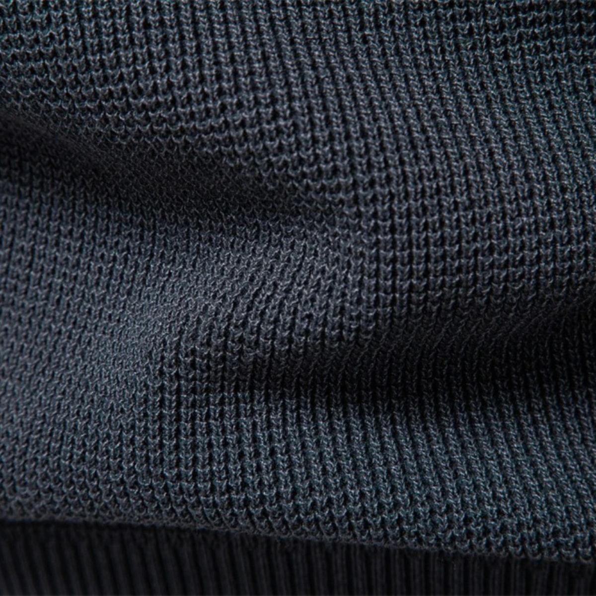 Bram | Men's Crew Neck Sweater Charcoal Gray Ribbed Knit