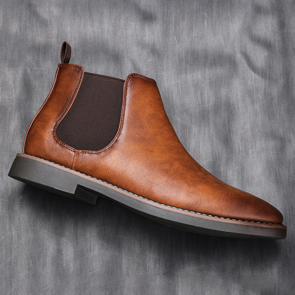 Bram | Men's Classic Leather Chelsea Boots Brown