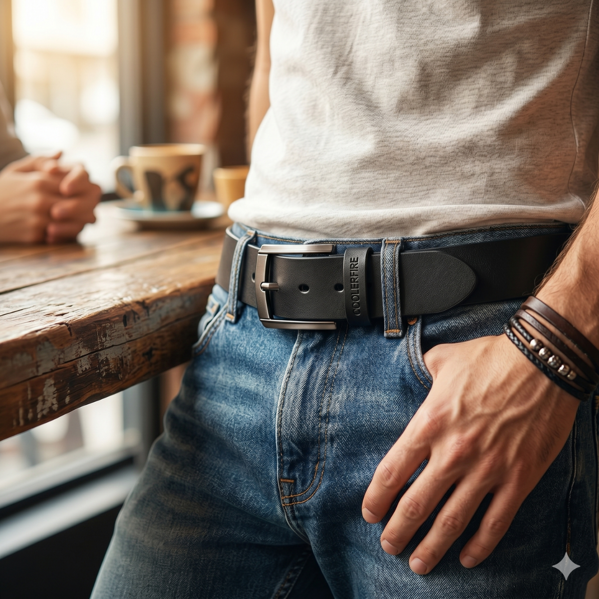 Dama Washington Farnham casual belt with metal pin buckle - view 9