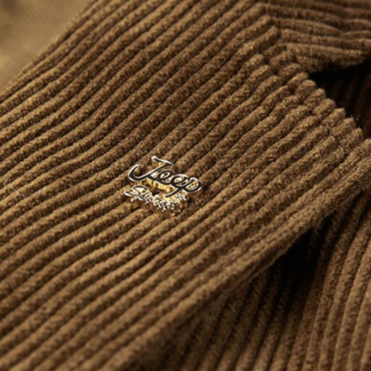 Ezra | Men's Casual Corduroy Blazer Brown Single Breasted