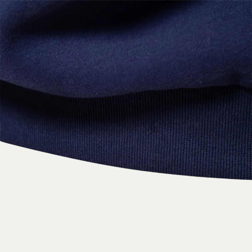 Dama Washington Ash men's smart casual polo collar sweater navy white - view 10