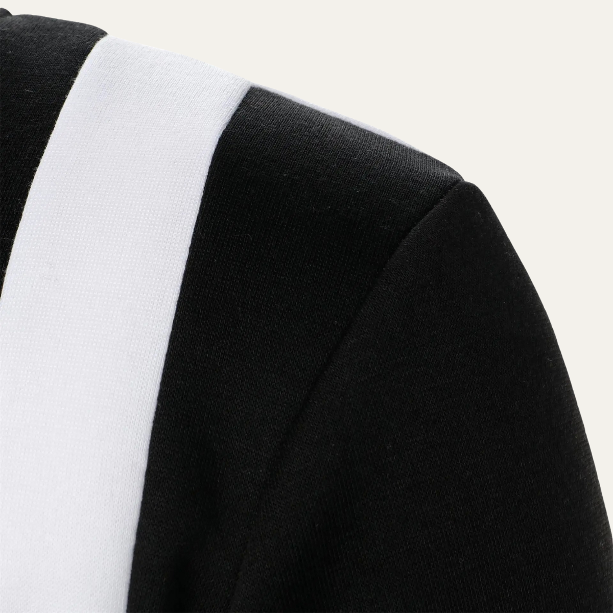 Axel | Men's Colorblock Zip Up Hoodie Black White