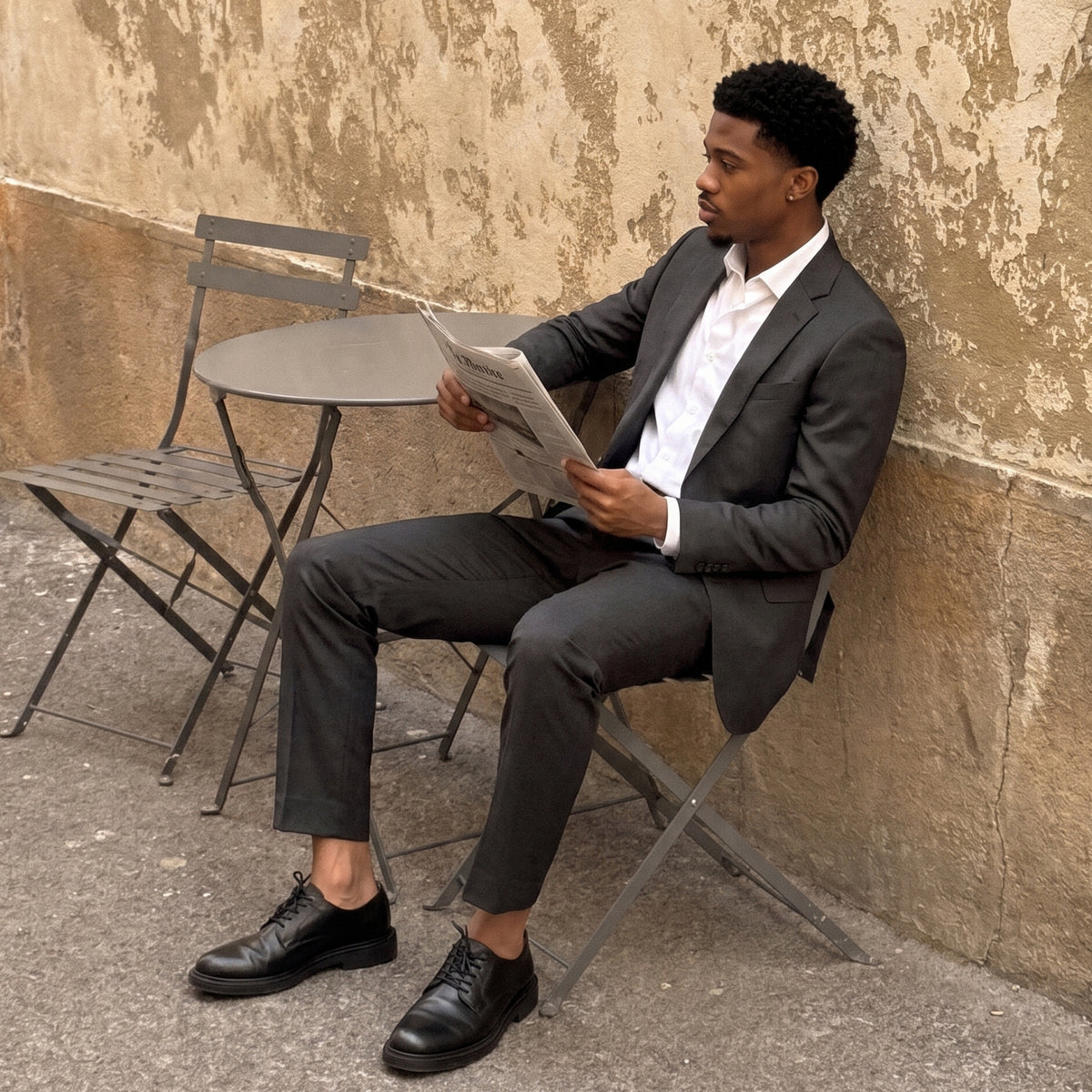 Axel | Men's Leather Dress Shoe Black Lace Up