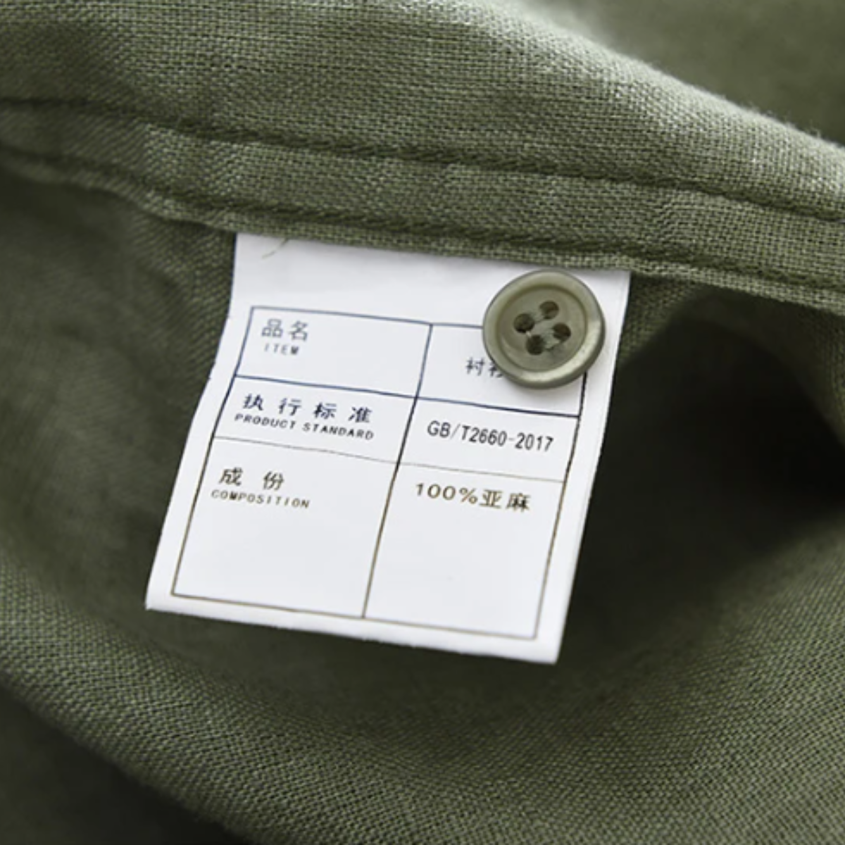 Ezra | Men's Linen Shirt Olive Green Casual Button Up