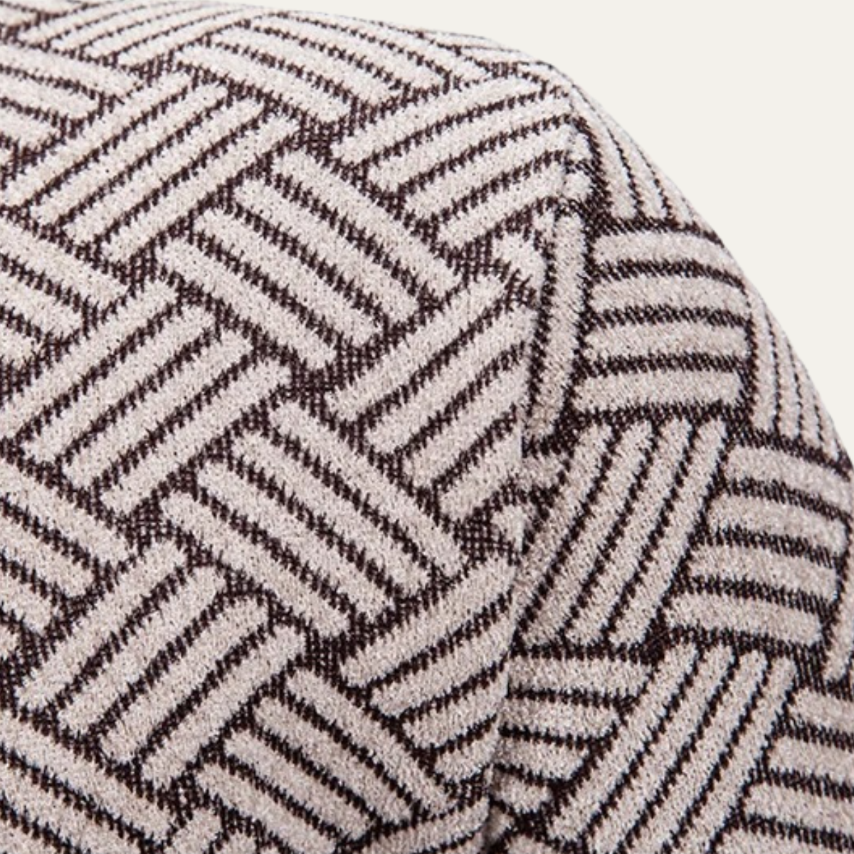 Sage | Men's Diamond Pattern Cardigan Black Zip Up