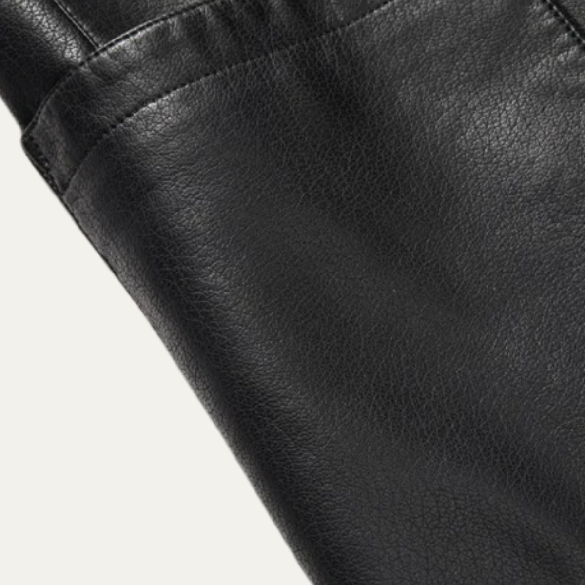 Rhys | Men's Faux Leather Blazer Black