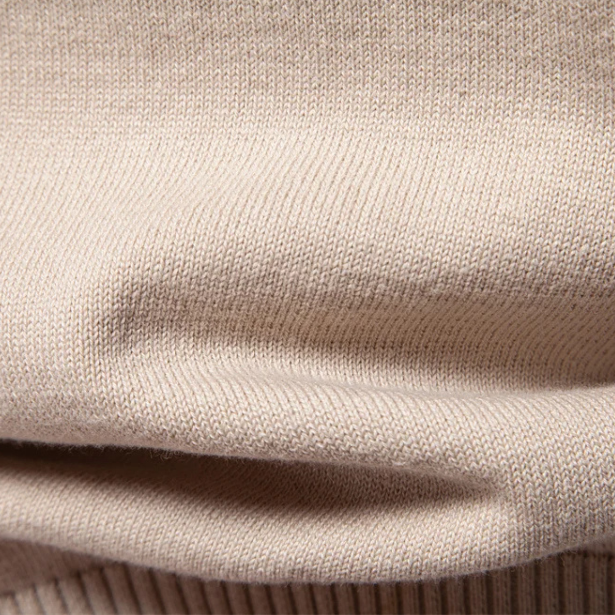 Jude | Men's Crew Neck Sweater Cream Cable Knit Detail