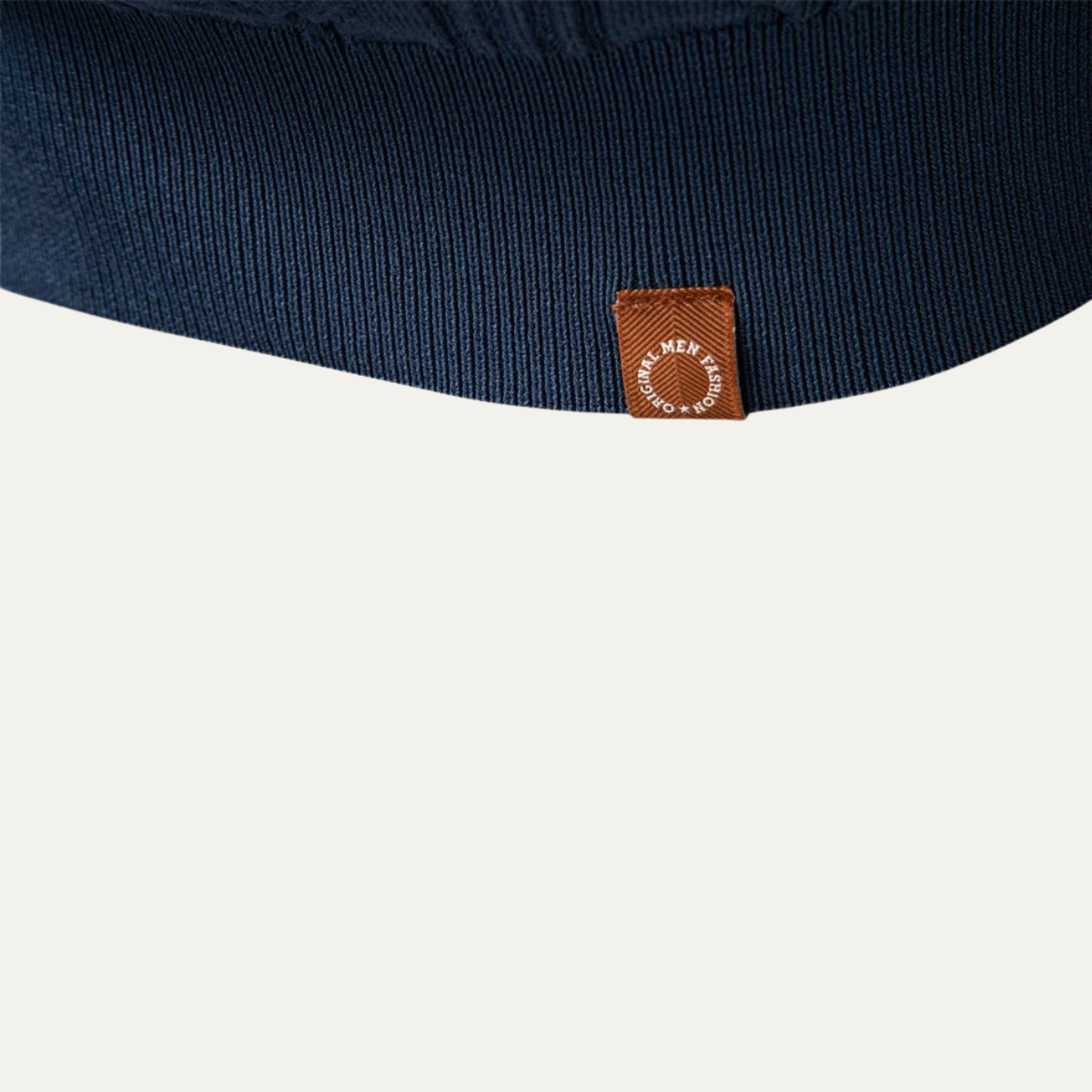 Voss | Men's Cream Cable Knit Sweater Collared V Neck