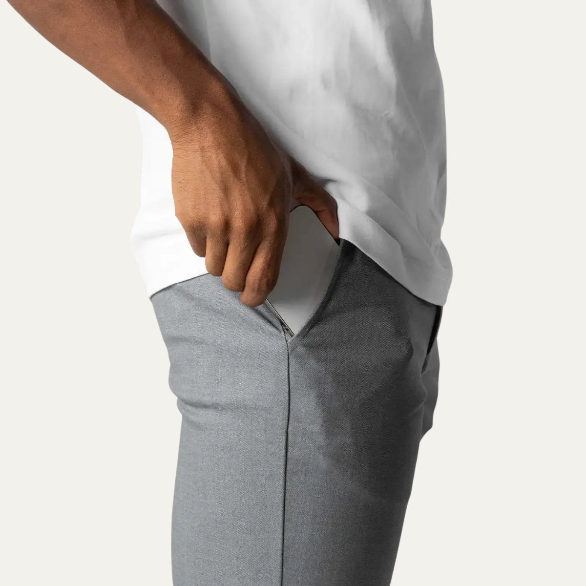 Kade | Men's Slim Fit Chinos Gray Casual Stretch