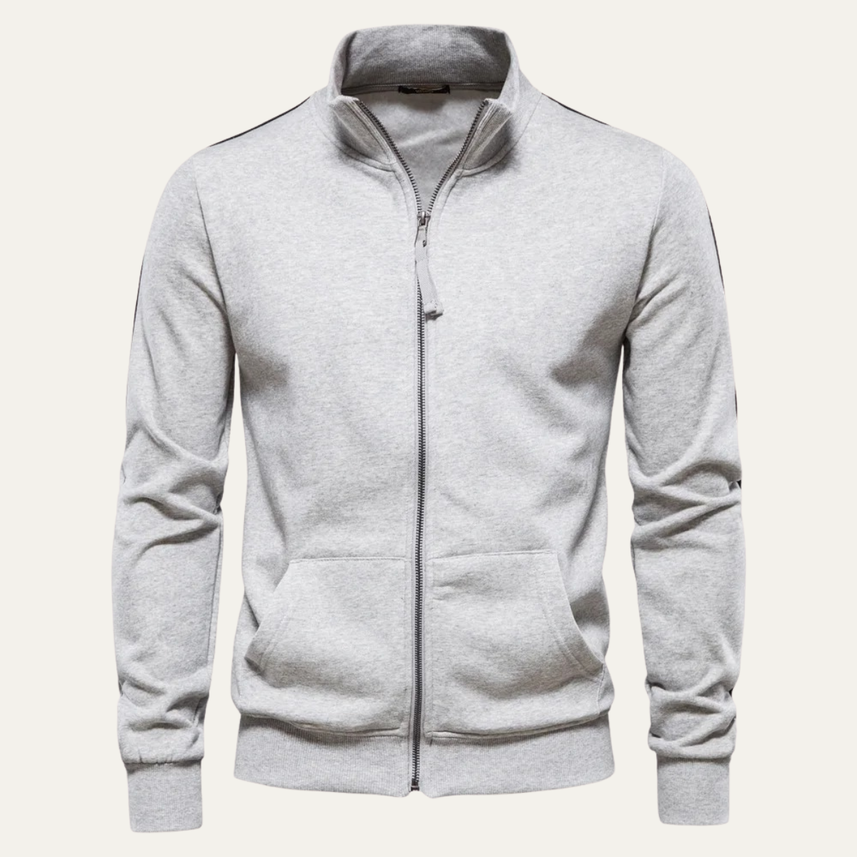 Ezra | Men's Casual Zip Up Sweatshirt Navy