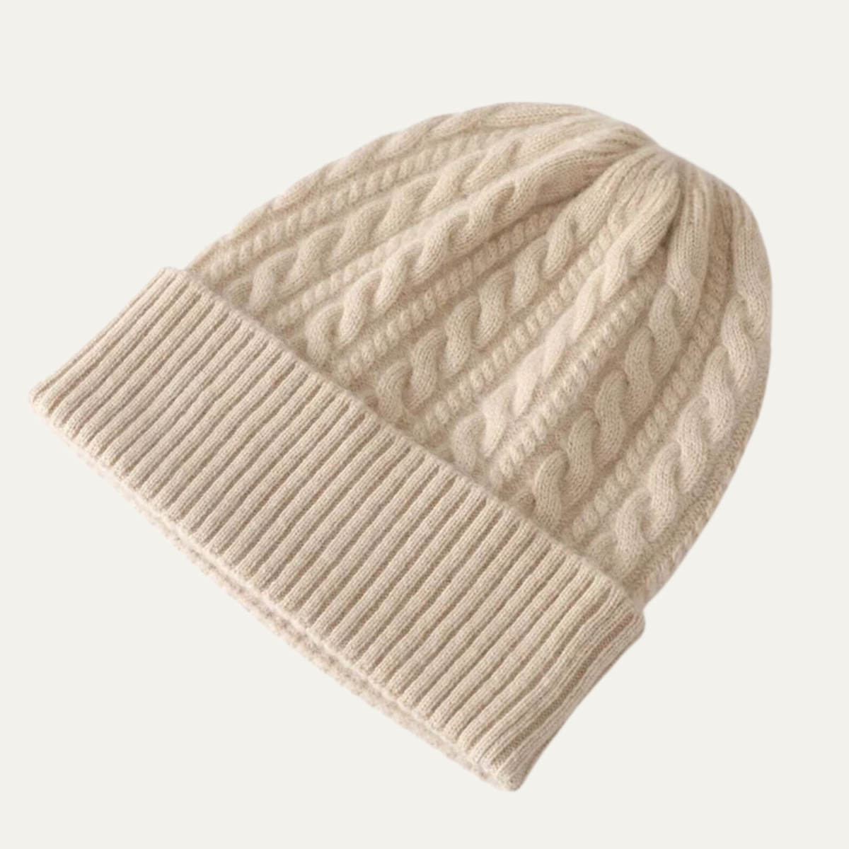 Arlo | Men's Cable Knit Beanie Gray Warm Winter Hat
