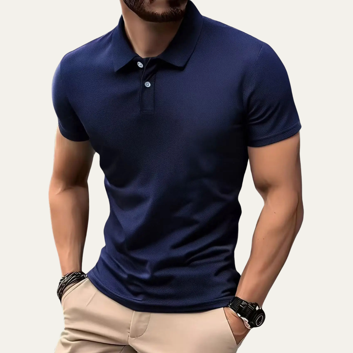 Jasper | Men's Fitted Polo Shirt White