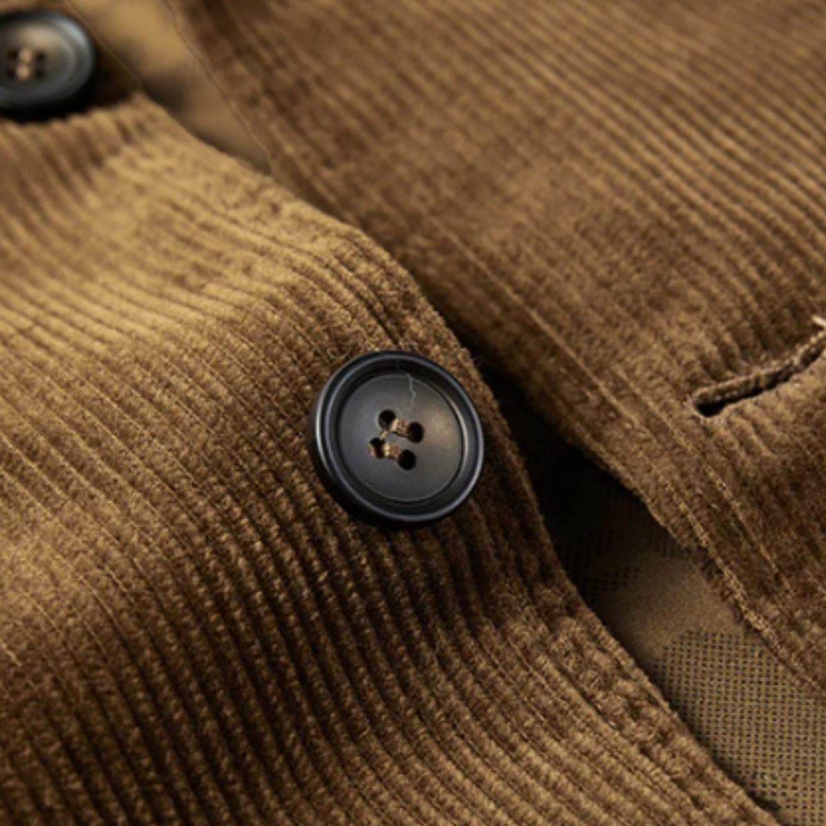 Ezra | Men's Casual Corduroy Blazer Brown Single Breasted