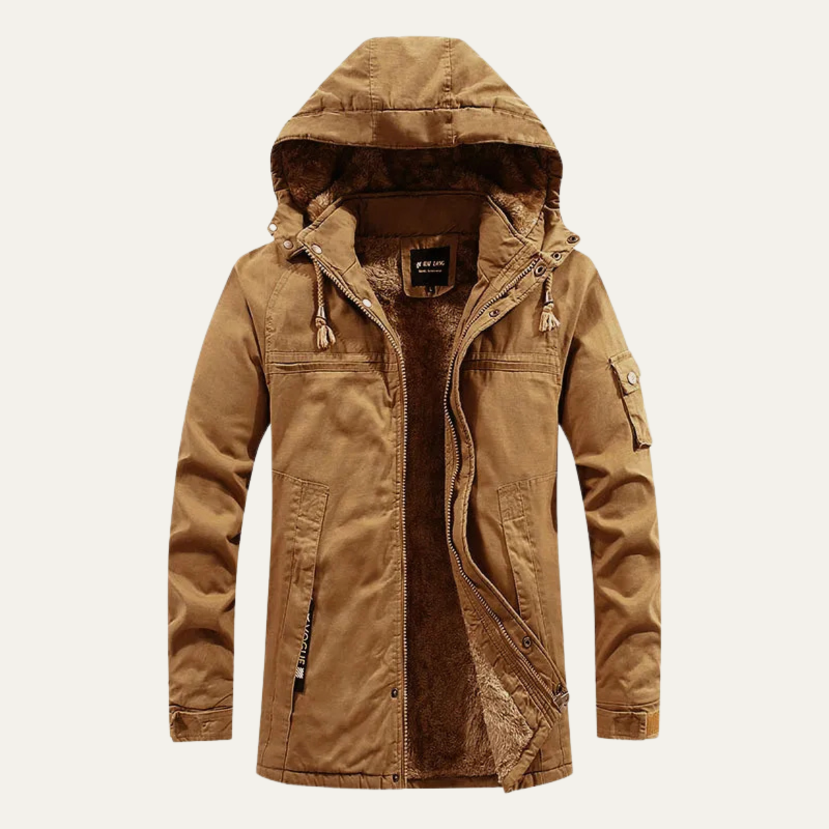 Vane | Men's Casual Hooded Puffer Jacket Olive