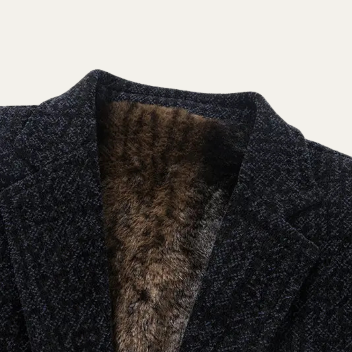 Bram | Men's Tweed Blazer Charcoal Gray Wool Lined