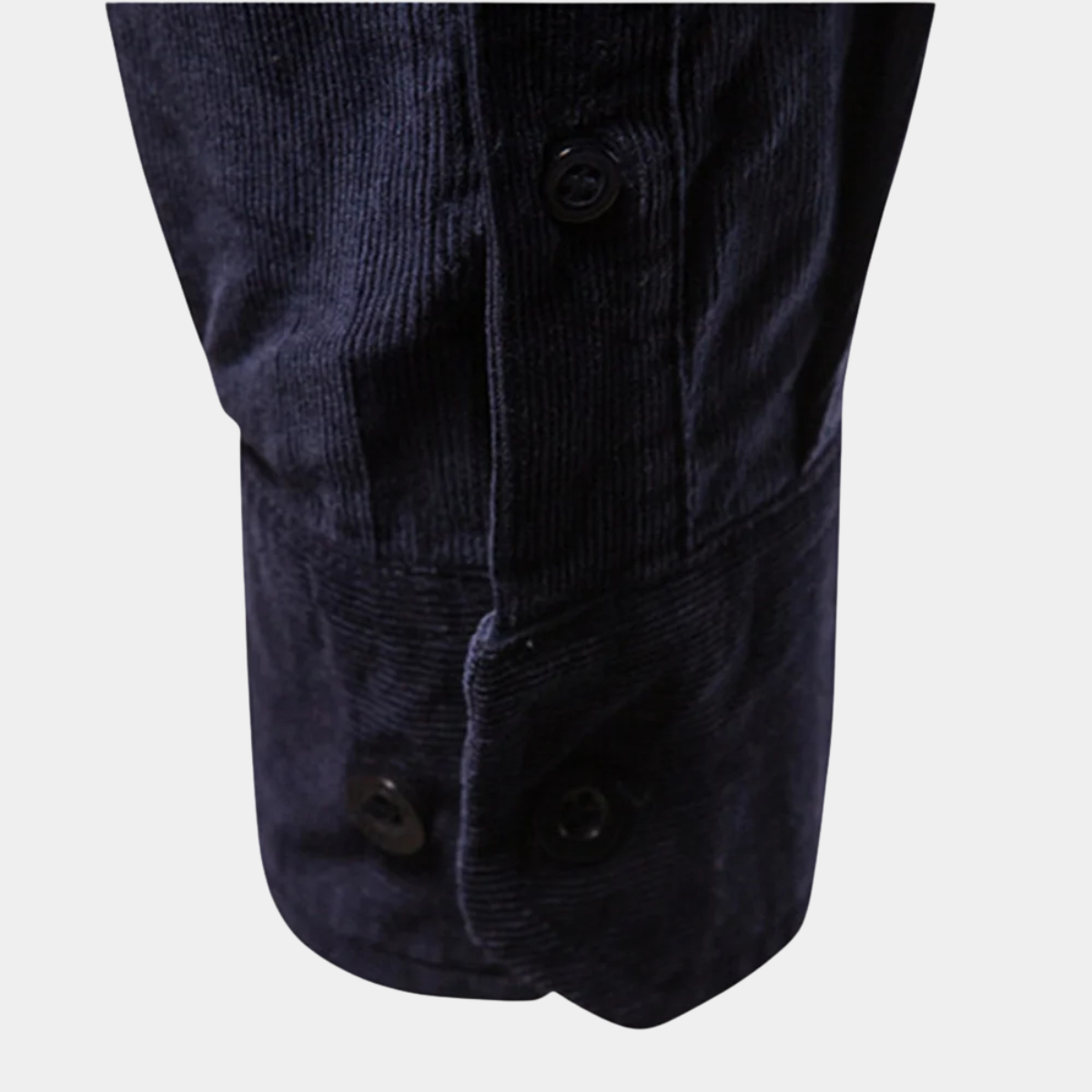 Axel | Men's Denim Shirt Navy Long Sleeve Button Up
