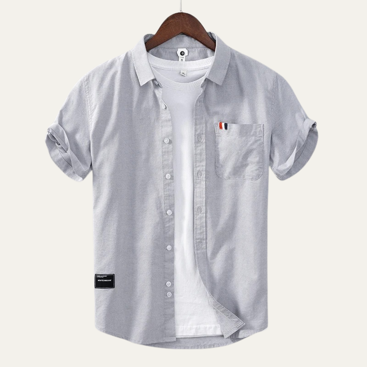 Blake | Men's Short Sleeve Button Up Shirt White