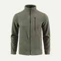 Dama Washington Ryder men's fleece jacket sage green full zip - front view
