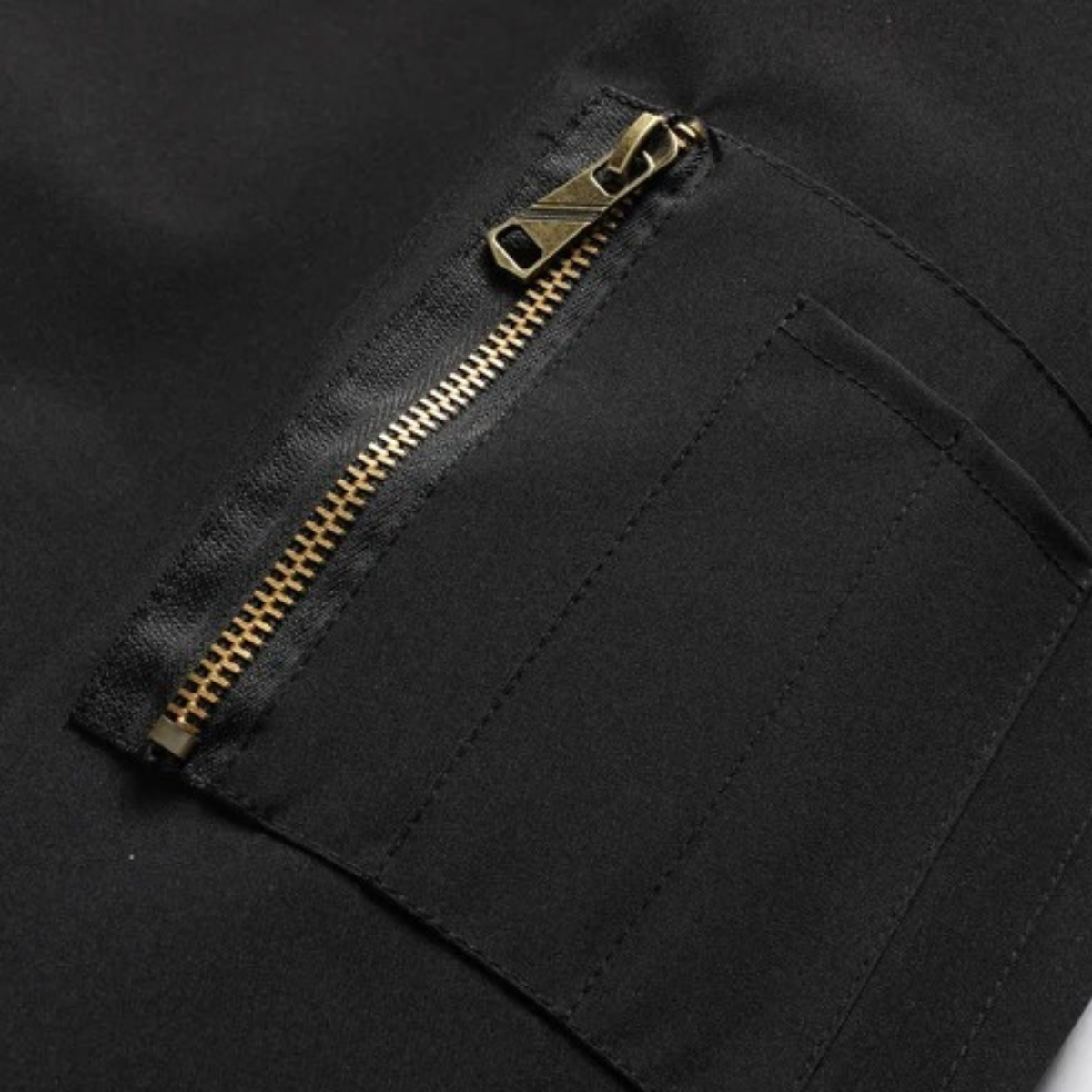 Callum | Men's Hooded Bomber Jacket Black Fleece Lined