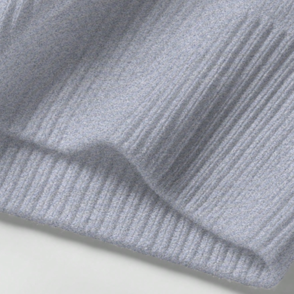 Jude | Men's Quarter Zip Sweater Gray Mock Neck Cashmere