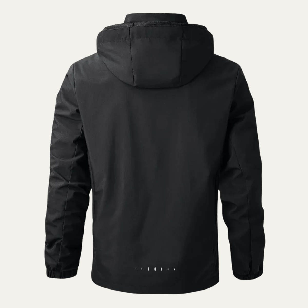 Nola | Men's Rain Jacket Black Waterproof Windproof Hooded