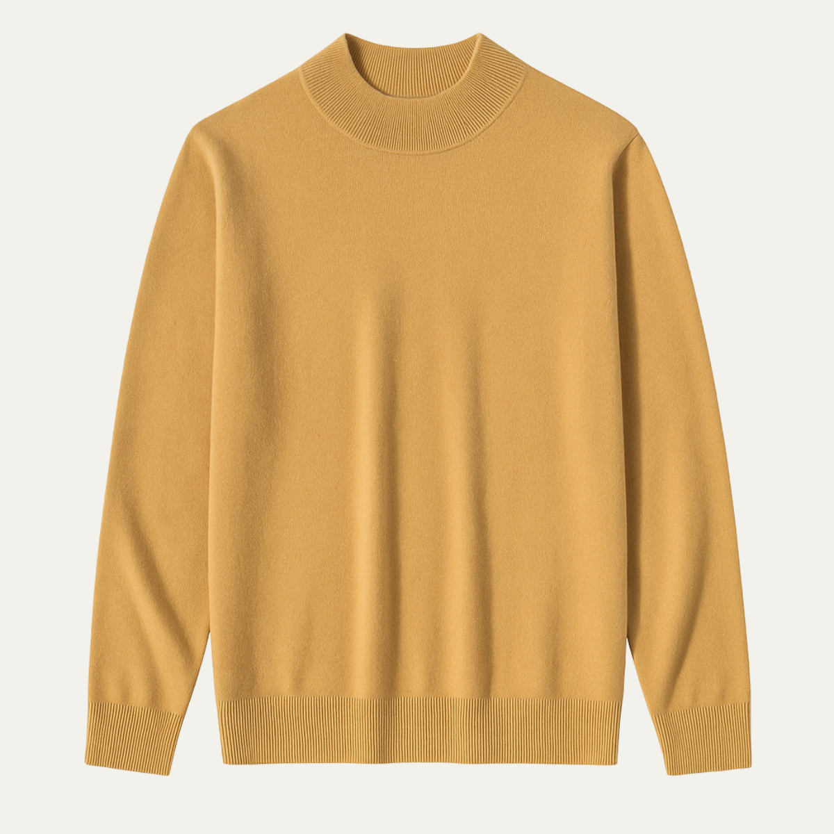 Bram | Men's Crew Neck Cashmere Sweater Cream