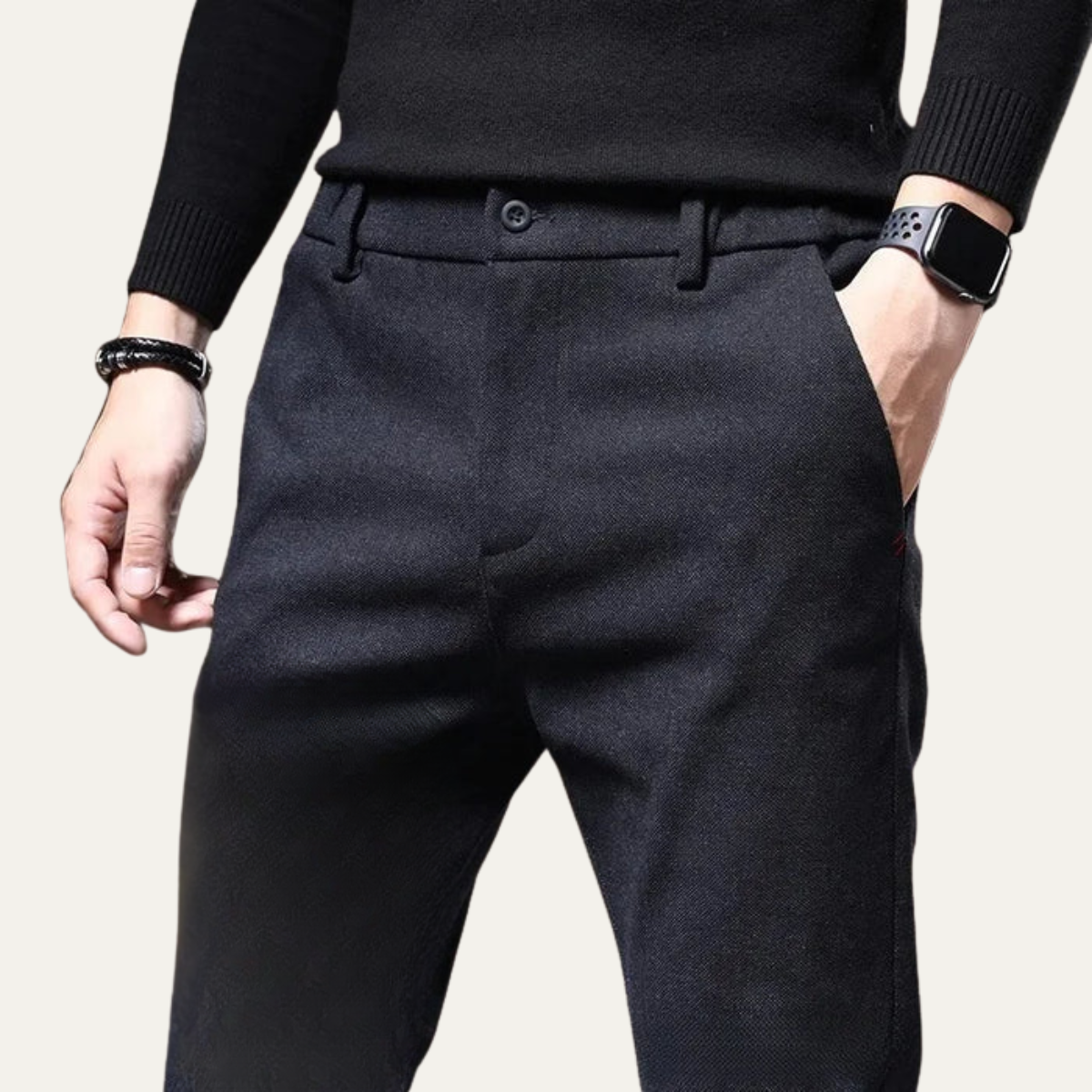 Lars | Men's Tailored Dress Pants Gray